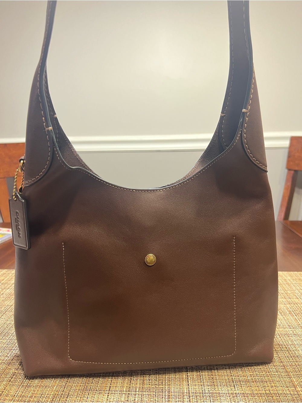 Coach Brooklyn Shoulder Bag 28 in maple - Picture 10 of 11